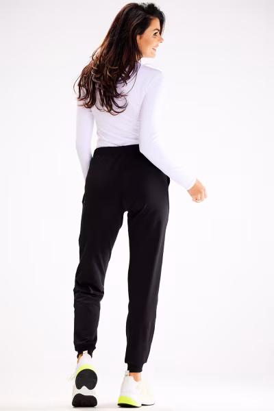 Spodnie Damskie Model A608 Black - awama — zdjęcie 3