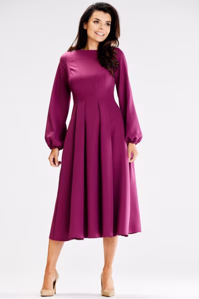 Sukienka Model A595 Plum - awama — zdjęcie 2