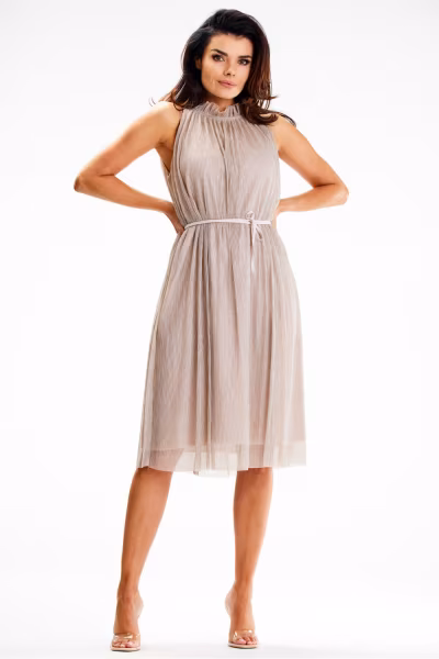 Sukienka Model A629 Beige - awama — zdjęcie 1