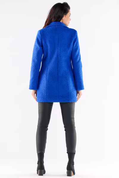Płaszcz Damski Model A546 Blue - awama — zdjęcie 3