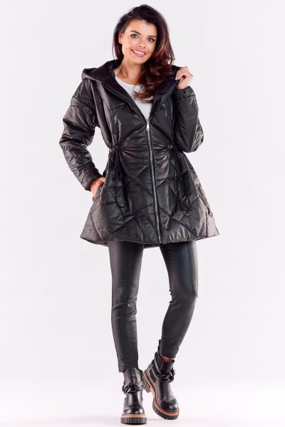 Kurtka Damska Model A540 Black - awama — zdjęcie 2