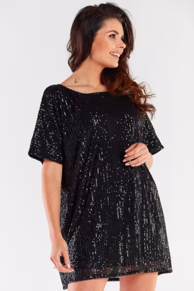 Sukienka Model A483 Black - awama — zdjęcie 2