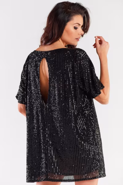 Sukienka Model A483 Black - awama — zdjęcie 3