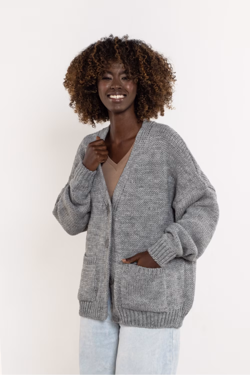 Sweter Damski Model A756 Grey - awama