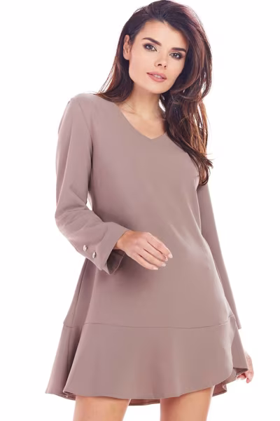 Sukienka Model A344 Cappuccino - awama — zdjęcie 1