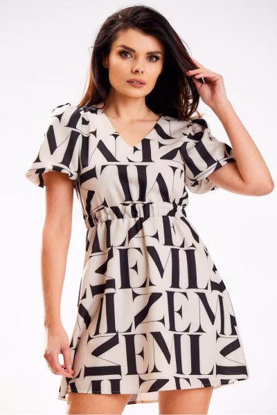 Sukienka Model A587 Letters - awama — zdjęcie 1