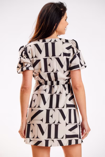 Sukienka Model A587 Letters - awama — zdjęcie 3