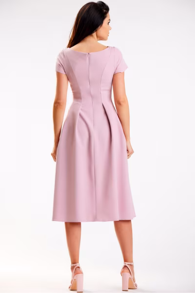 Sukienka Model A569 Dirty Pink - awama — zdjęcie 3