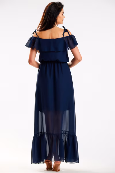 Sukienka Model A573 Navy - awama — zdjęcie 3