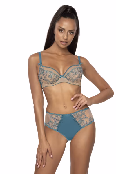 Figi Model Maureen F-3808/51 Beige/Turkus - Mat — zdjęcie 2