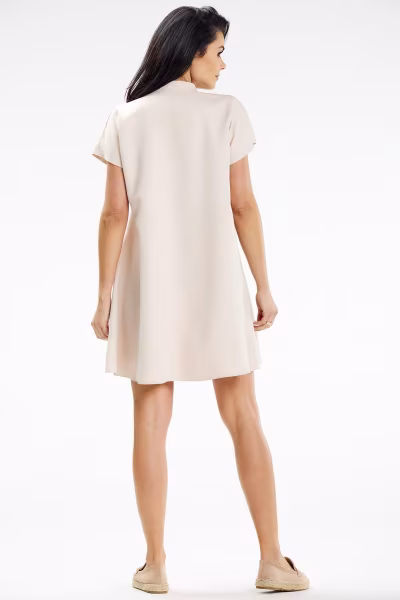 Sukienka Model A635 Beige - awama — zdjęcie 3