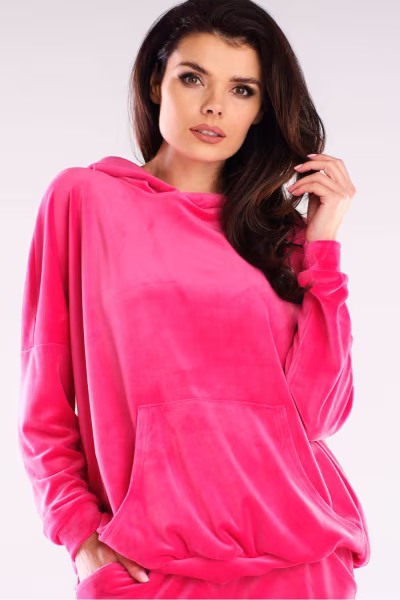 Bluza Damska Model A420 Pink - awama — zdjęcie 1