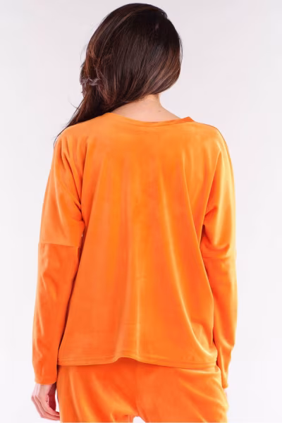 Bluzka Damska Model A417 Orange - awama — zdjęcie 3