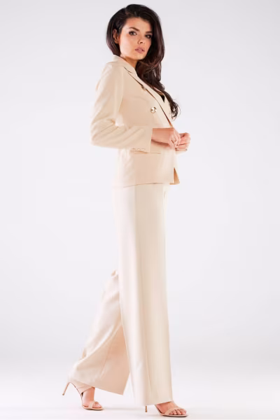 Spodnie Damskie Model A442 Beige - awama — zdjęcie 2