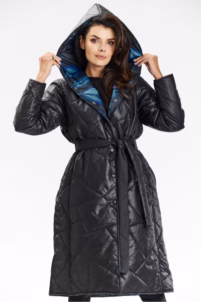 Płaszcz Damski Model A686 Black - awama — zdjęcie 1