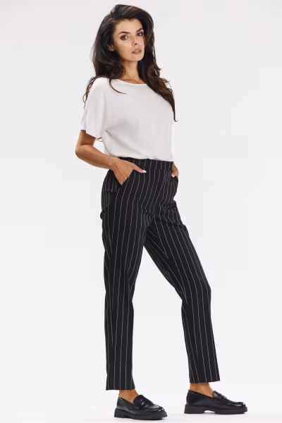 Spodnie Damskie Model A678 Black - awama — zdjęcie 2