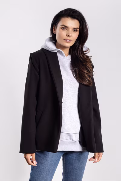 Kurtka Damska Model A752 Black - awama — zdjęcie 2