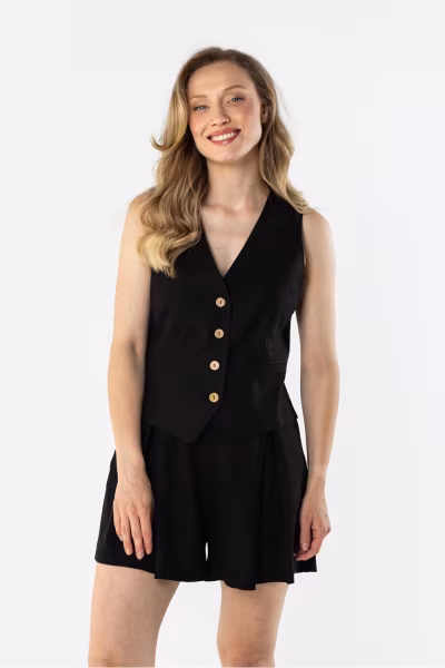 Kamizelka Model A775 Black - awama — zdjęcie 1