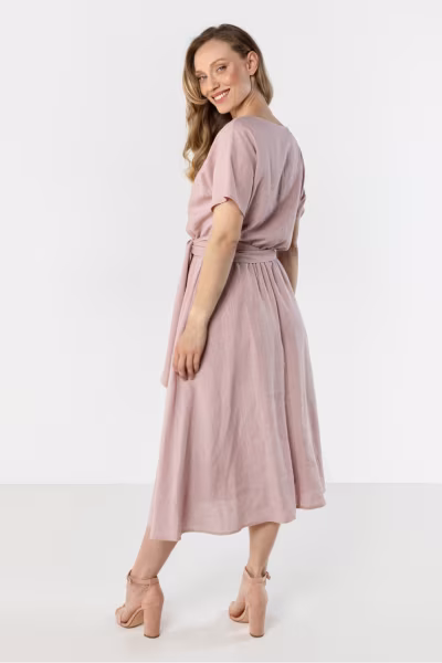 Sukienka Model A770 Dirty Pink - awama — zdjęcie 3