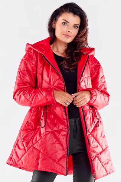 Kurtka Damska Model A540 Red - awama — zdjęcie 1