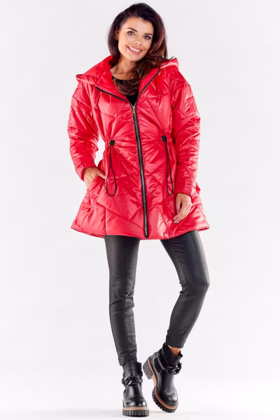 Kurtka Damska Model A540 Red - awama — zdjęcie 2
