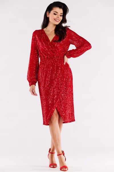 Sukienka Model A565 Red - awama — zdjęcie 2