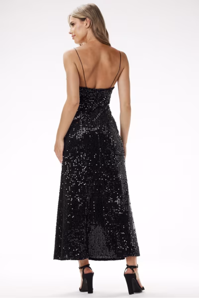 Sukienka Model A697 Black - awama — zdjęcie 3