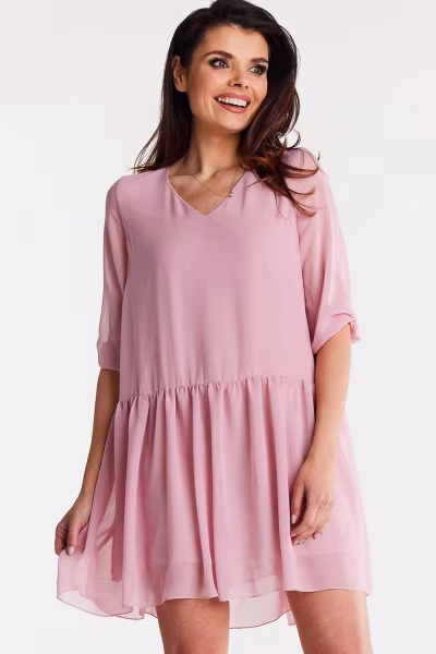 Sukienka Model A514 Powder Pink - awama — zdjęcie 1