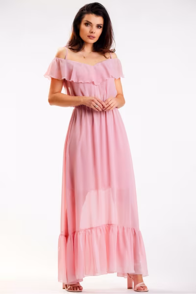 Sukienka Model A573 Dirty Pink - awama — zdjęcie 1