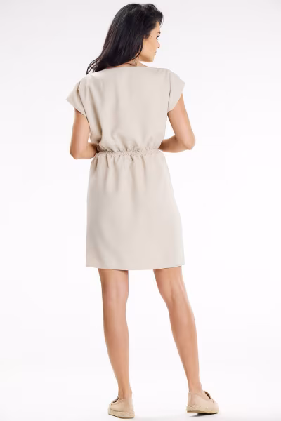 Sukienka Model A646 Beige - awama — zdjęcie 3