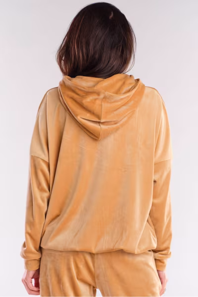 Bluza Damska Model A420 Beige - awama — zdjęcie 3
