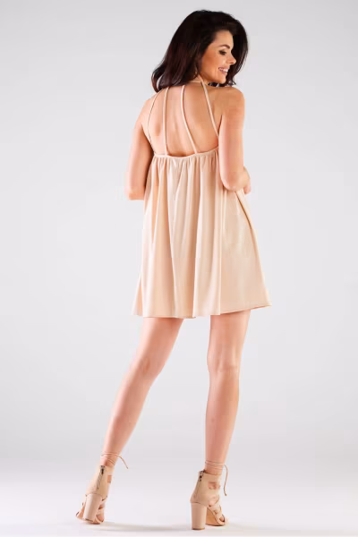 Sukienka Model A427 Beige - awama — zdjęcie 3