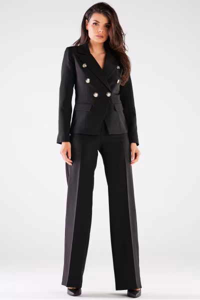 Spodnie Damskie Model A442 Black - awama — zdjęcie 1