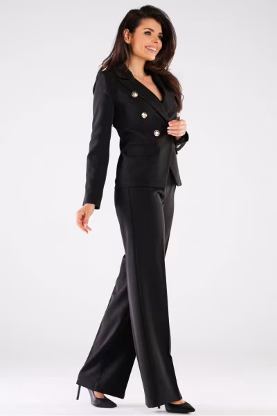 Spodnie Damskie Model A442 Black - awama — zdjęcie 3