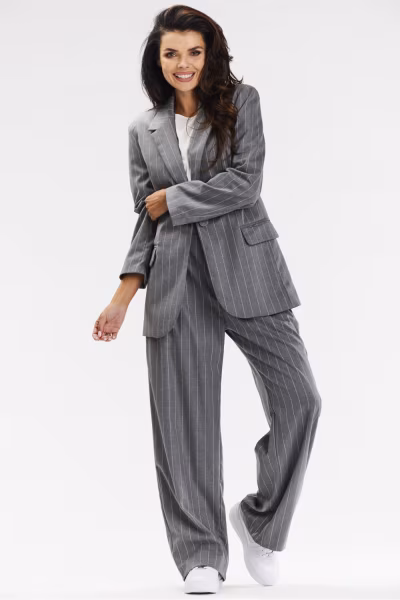Spodnie Damskie Model A677 Grey - awama — zdjęcie 2