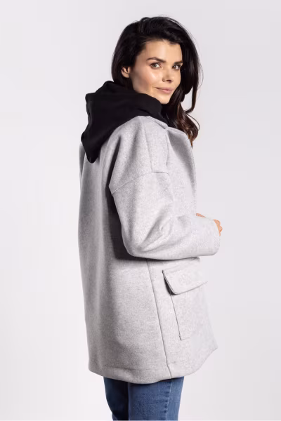 Kurtka Damska Model A751 Grey - awama — zdjęcie 2