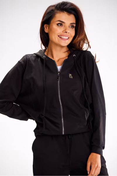 Bluza Damska Model A607 Black - awama — zdjęcie 1