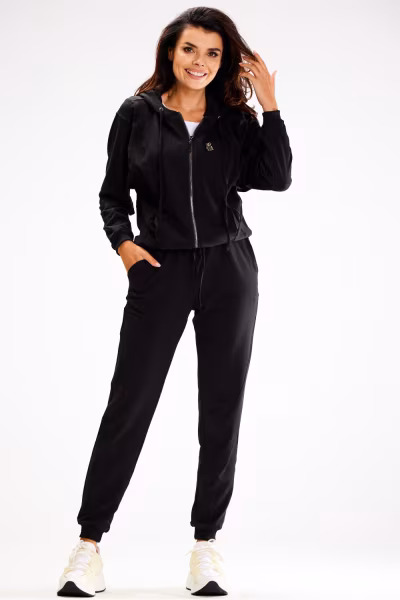 Bluza Damska Model A607 Black - awama — zdjęcie 2
