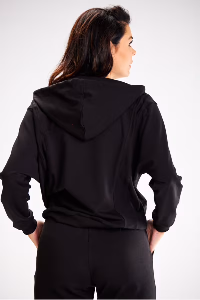 Bluza Damska Model A607 Black - awama — zdjęcie 3