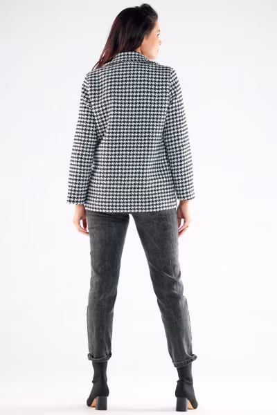 Kurtka Damska Model A545 Houndstooth - awama — zdjęcie 3