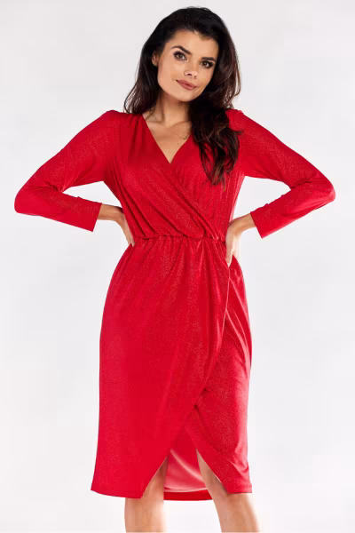 Sukienka Model A548 Red - awama — zdjęcie 1