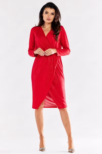 Sukienka Model A548 Red - awama — zdjęcie 2