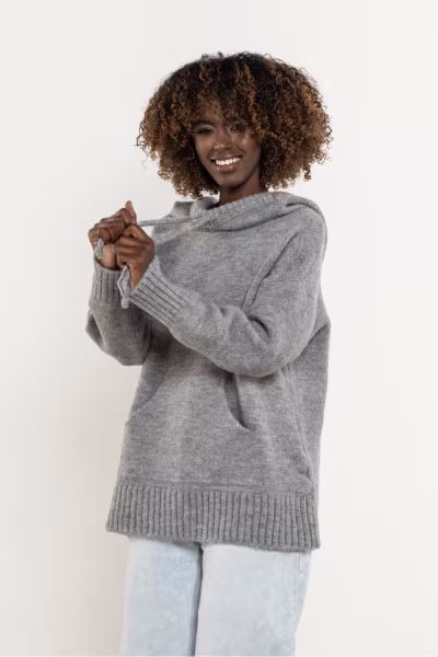 Sweter Damski Model A755 Grey - awama — zdjęcie 1