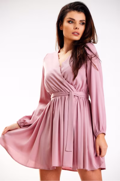 Sukienka Model A577 Dirty Pink - awama — zdjęcie 1