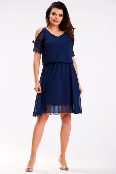 Sukienka Model A572 Navy - awama — zdjęcie 2