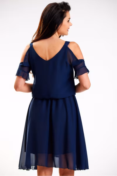 Sukienka Model A572 Navy - awama — zdjęcie 3