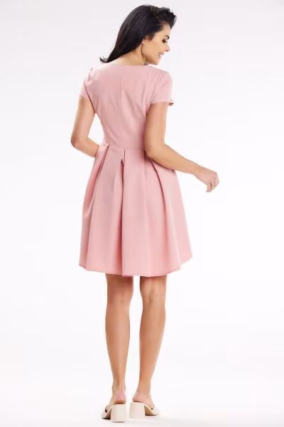 Sukienka Model A645 Powder Pink - awama — zdjęcie 3