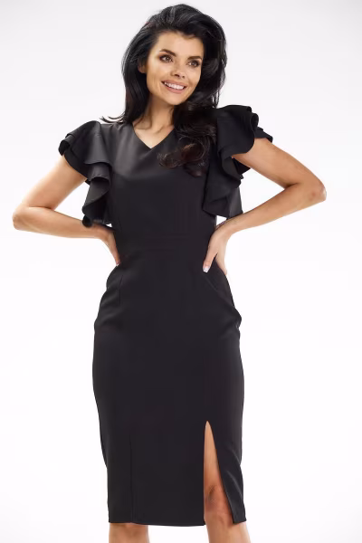 Sukienka Model A634 Black - awama — zdjęcie 1