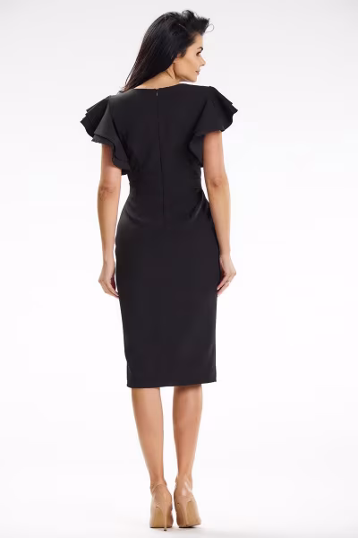 Sukienka Model A634 Black - awama — zdjęcie 3