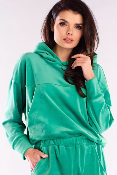 Bluza Damska Model A412 Green - awama — zdjęcie 1